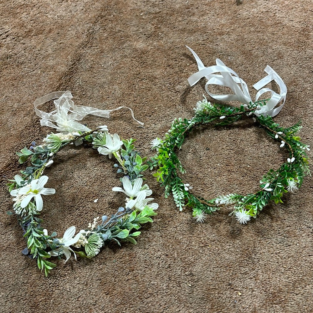 Flower fairy crown headbands